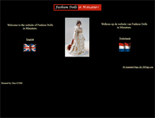 Tablet Screenshot of dollsinminiature.com